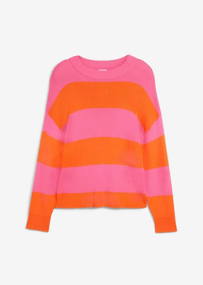 Свитер тонкой вязки с круглым вырезом и полосками Bpc Bonprix Collection, розовый
Свитер тонкой вязки с круглым вырезом и полосками Bpc Bonprix Collection, розовый