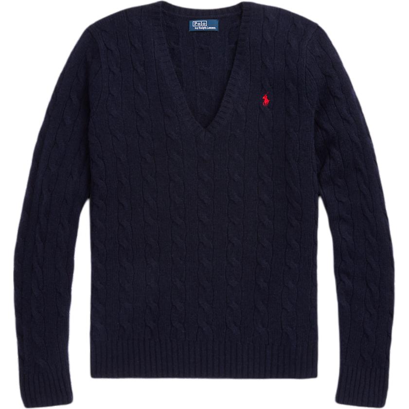 Вязаный свитер с V-образным вырезом Polo Ralph Lauren, темно-синий
Вязаный свитер с V-образным вырезом Polo Ralph Lauren, темно-синий