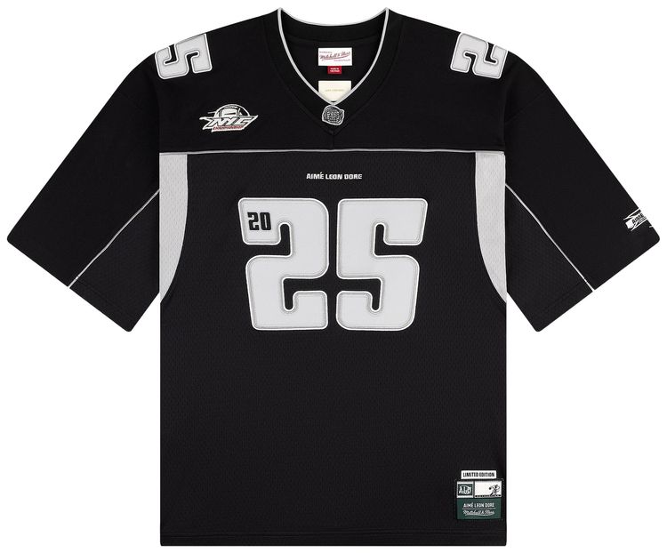 Футбольная майка Aimé Leon Dore Ald x Mitchell & Ness, черная
Футбольная майка Aimé Leon Dore Ald x Mitchell & Ness, черная