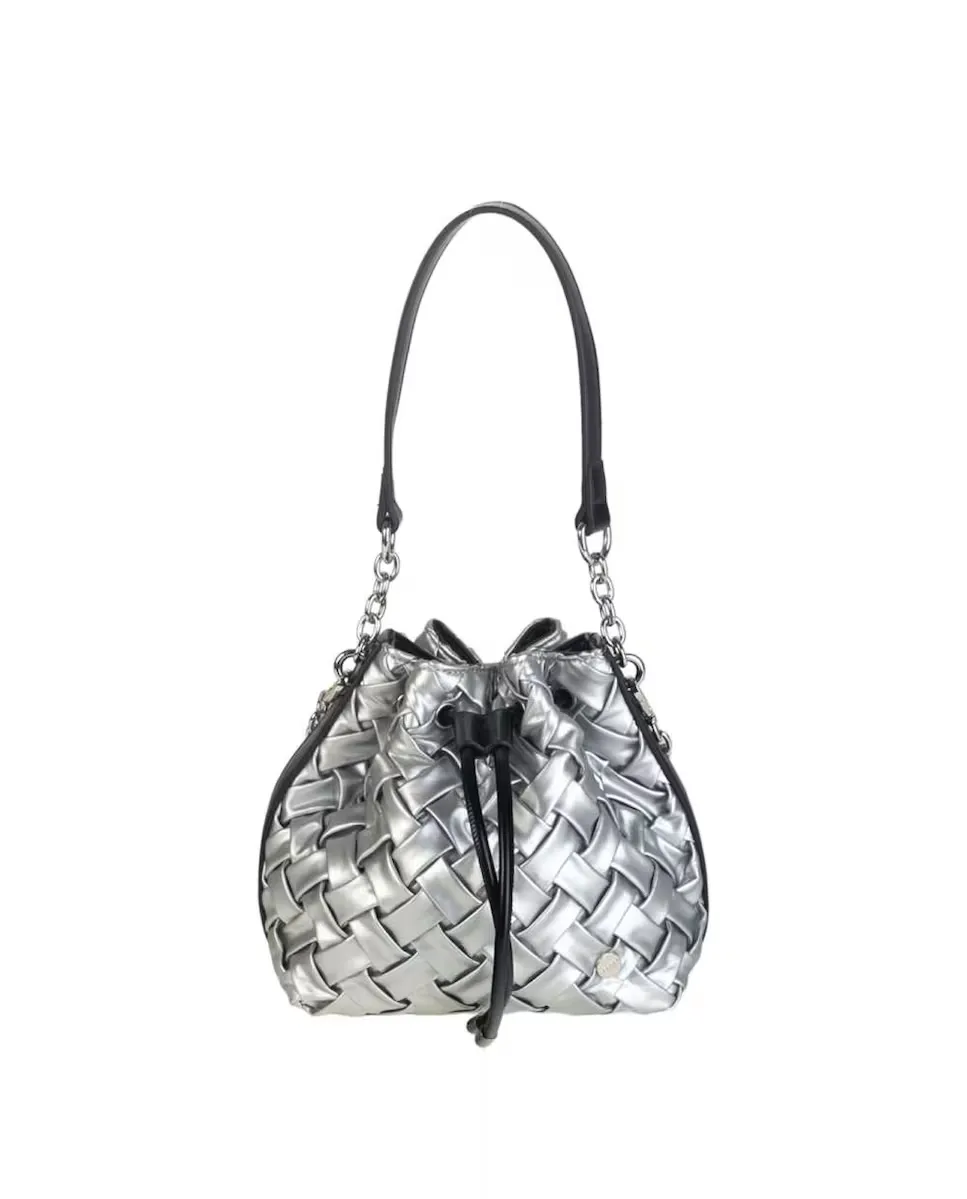 Женская сумка на плечо Volum из перламутровой плетеной пу среднего размера, серебряный, Серебристый, Женская сумка на плечо Volum из перламутровой плетеной пу среднего размера, серебряный
Женская сумка на плечо Volum из перламутровой плетеной пу среднего размера, серебряный, Серебристый, Женская сумка на плечо Volum из перламутровой плетеной пу среднего размера, серебряный