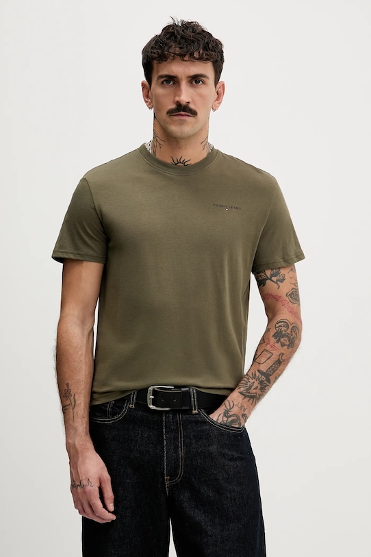 Хлопковая футболка Tommy Jeans, зеленый
Хлопковая футболка Tommy Jeans, зеленый