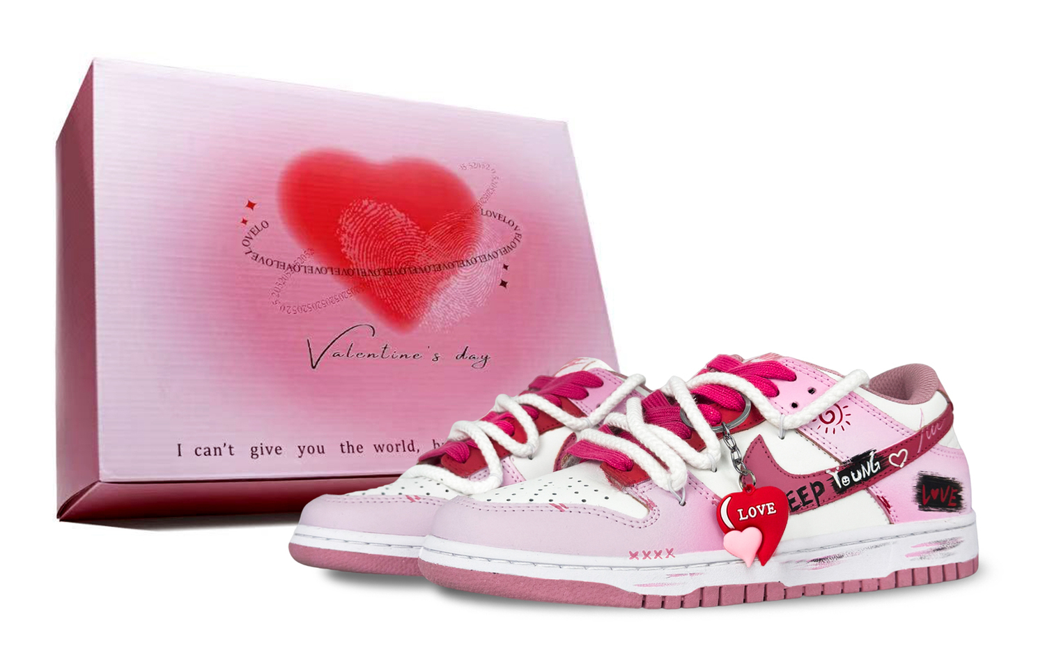 Nike Данк Лав Ноут устойчивые к истиранию нескользящие низкие скейтбордские кроссовки унисекс розовые, цвет Pink
Nike Данк Лав Ноут устойчивые к истиранию нескользящие низкие скейтбордские кроссовки унисекс розовые, цвет Pink