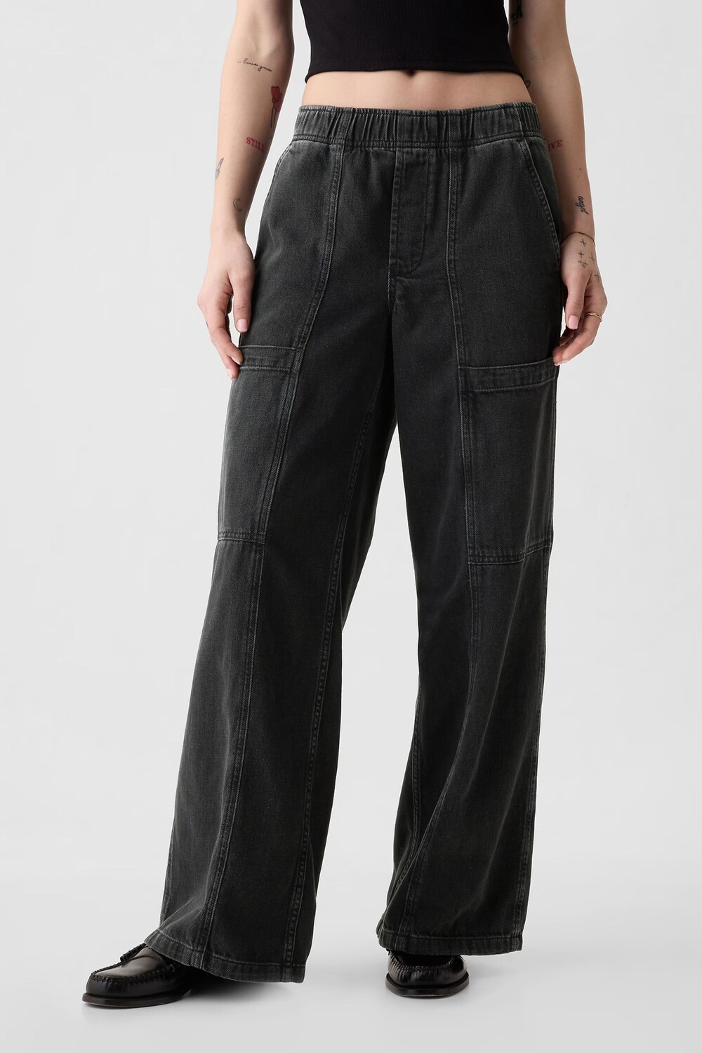 Удобные джинсы с высокой талией Gap, черный
Удобные джинсы с высокой талией Gap, черный