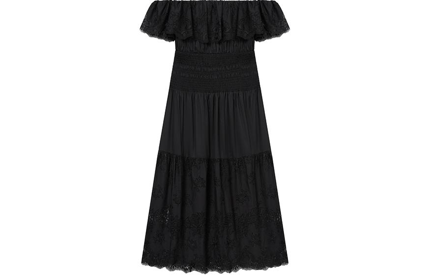 Self-Portrait Классическое черное платье с коротким рукавом
Self-Portrait Классическое черное платье с коротким рукавом