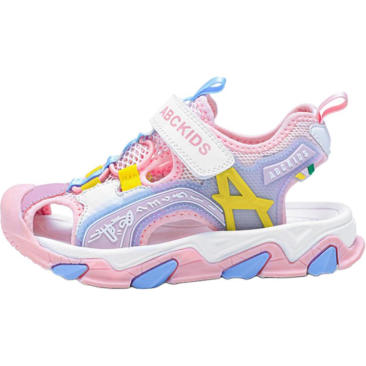 Детские сандалии с низким берцем и дышащей подошвой, устойчивые к ударам ABC KIDS, розовый/фиолетовый 
Детские сандалии с низким берцем и дышащей подошвой, устойчивые к ударам ABC KIDS, розовый/фиолетовый
