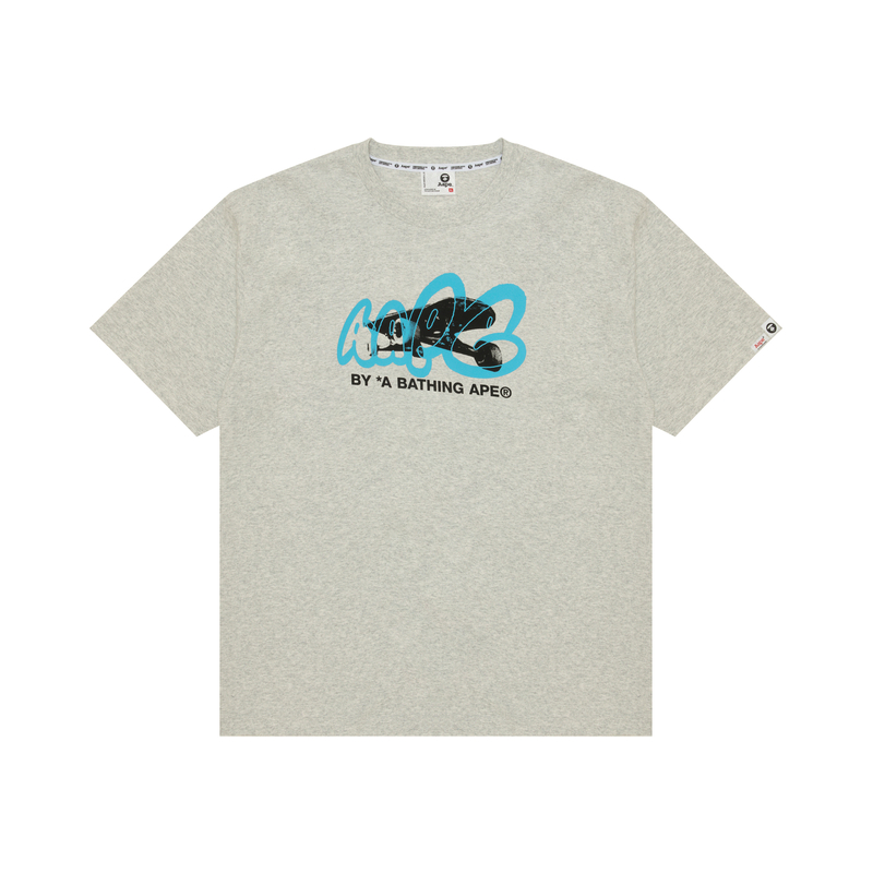 Футболка с принтом от A Bathing APE Aape, серо-белый
Футболка с принтом от A Bathing APE Aape, серо-белый