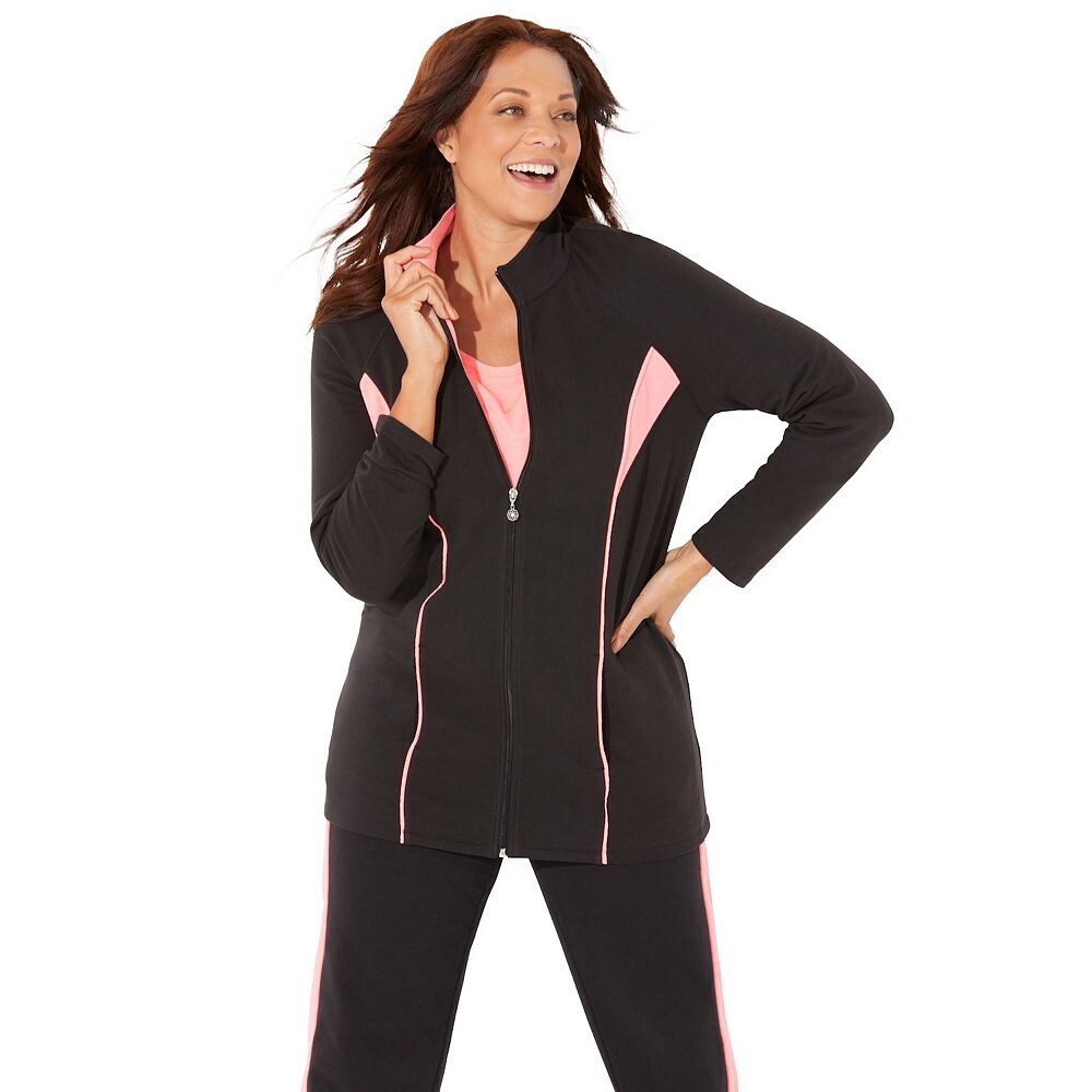 Женская гламурная активная куртка из французской махровой ткани больших размеровCatherines, цвет Black Pink Sunset, Черный, Женская гламурная активная куртка из французской махровой ткани больших размеровCatherines, цвет Black Pink Sunset
Женская гламурная активная куртка из французской махровой ткани больших размеровCatherines, цвет Black Pink Sunset, Черный, Женская гламурная активная куртка из французской махровой ткани больших размеровCatherines, цвет Black Pink Sunset