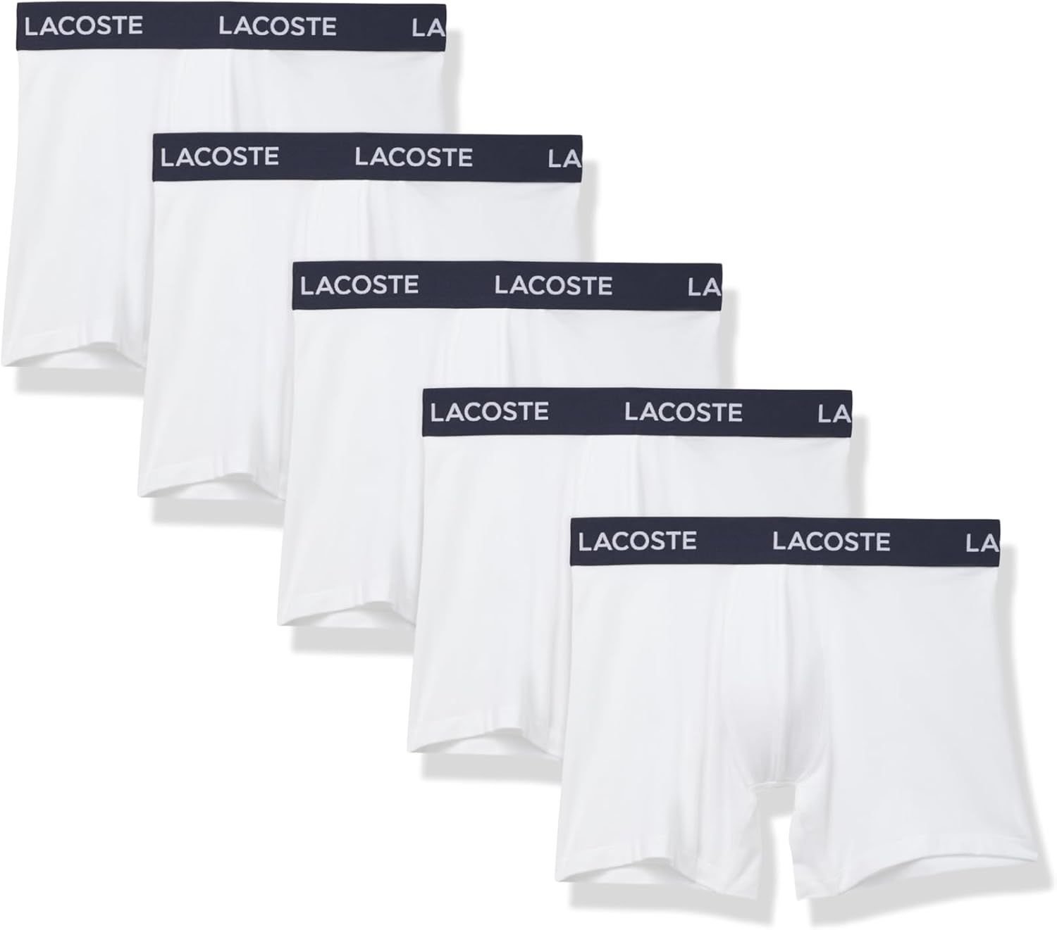 Lacoste мужские хлопковые эластичные боксеры Essentials, 5 шт, White
Lacoste мужские хлопковые эластичные боксеры Essentials, 5 шт, White
