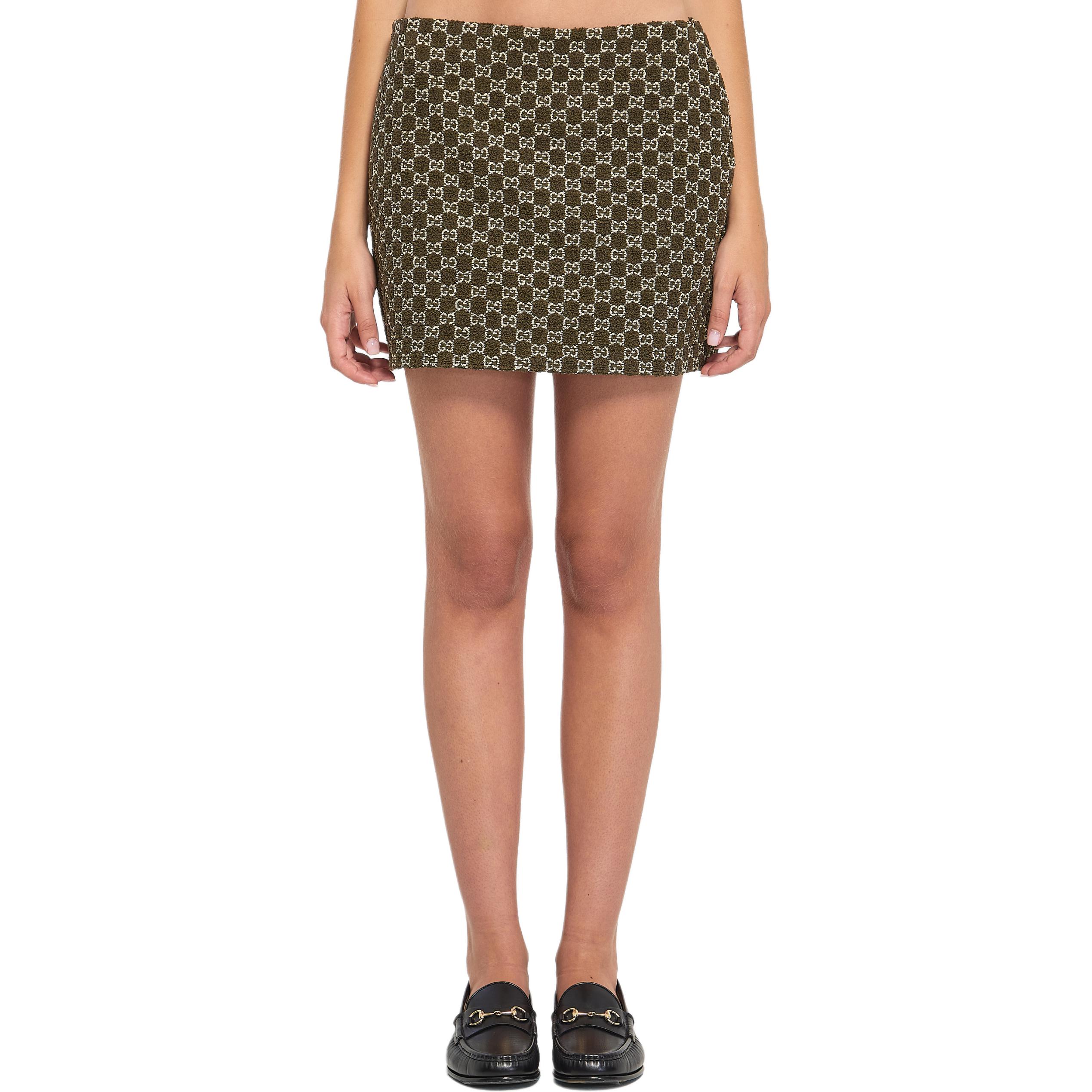 Мини-юбка Bouclé с монограммой GUCCI, темно-зеленый
Мини-юбка Bouclé с монограммой GUCCI, темно-зеленый