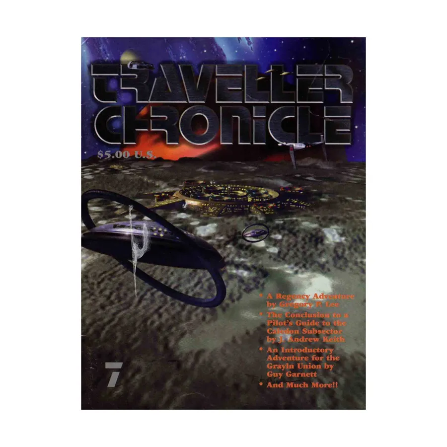 Журнал #7 "Regency Adventure, Pilot's Guide to the Caledon Subsector", Traveller Chronicle Magazine
Журнал #7 "Regency Adventure, Pilot's Guide to the Caledon Subsector", Traveller Chronicle Magazine