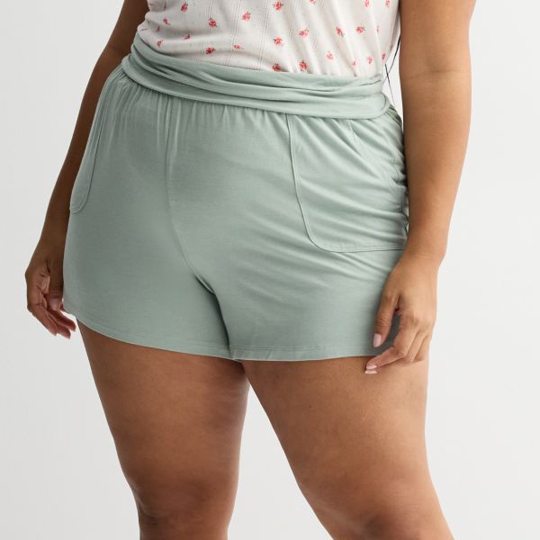 Плюс сайз шорты для сна с отворотом Sonoma Goods For Life, цвет iceberg green
Плюс сайз шорты для сна с отворотом Sonoma Goods For Life, цвет iceberg green