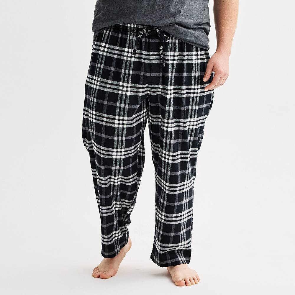 Big & Tall Sonoma Goods For Life Фланелевые пижамные брюки с завязками, цвет Black Windowpane
Big & Tall Sonoma Goods For Life Фланелевые пижамные брюки с завязками, цвет Black Windowpane