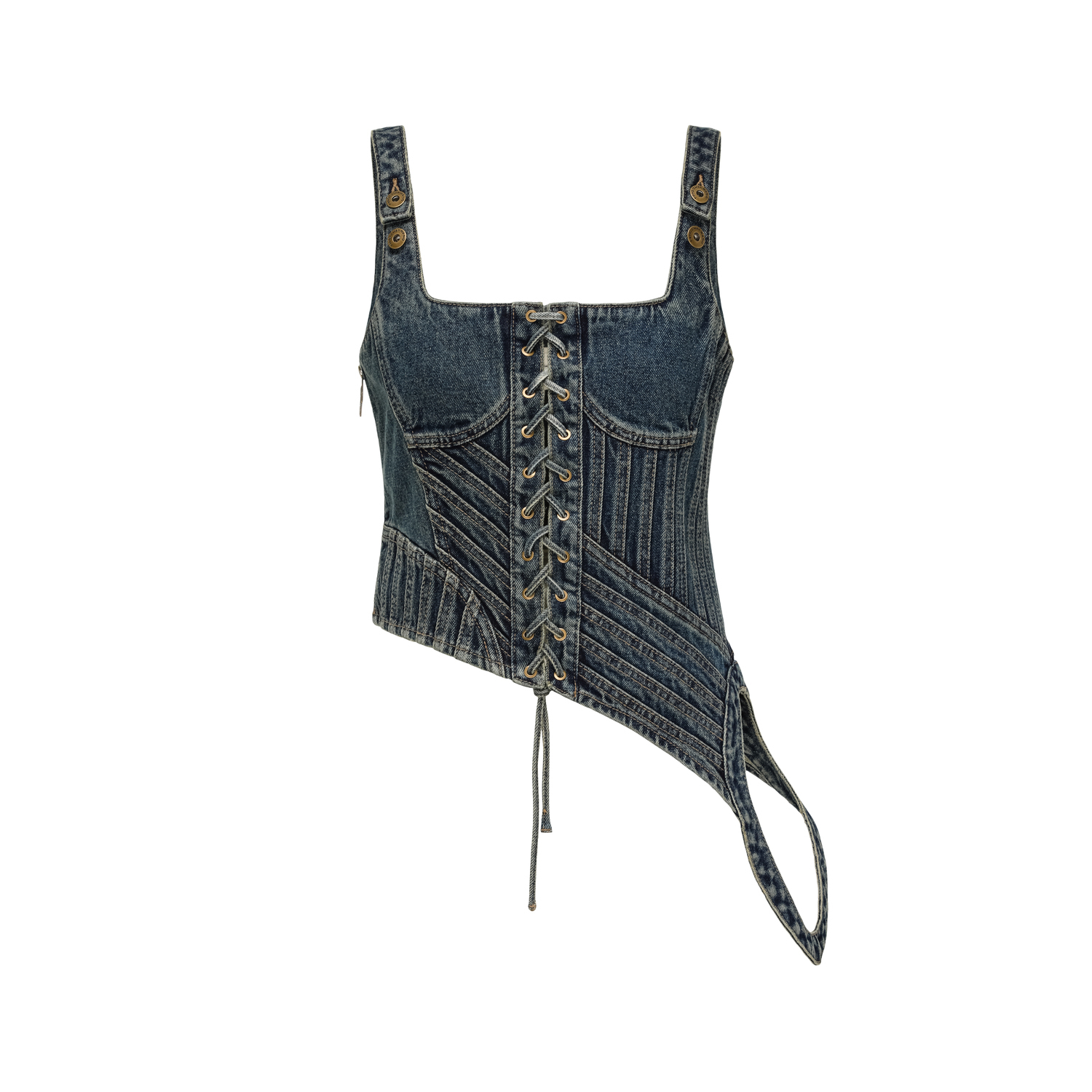 Деконструированный корсет топ Feng Chen Wang, синий
Деконструированный корсет топ Feng Chen Wang, синий