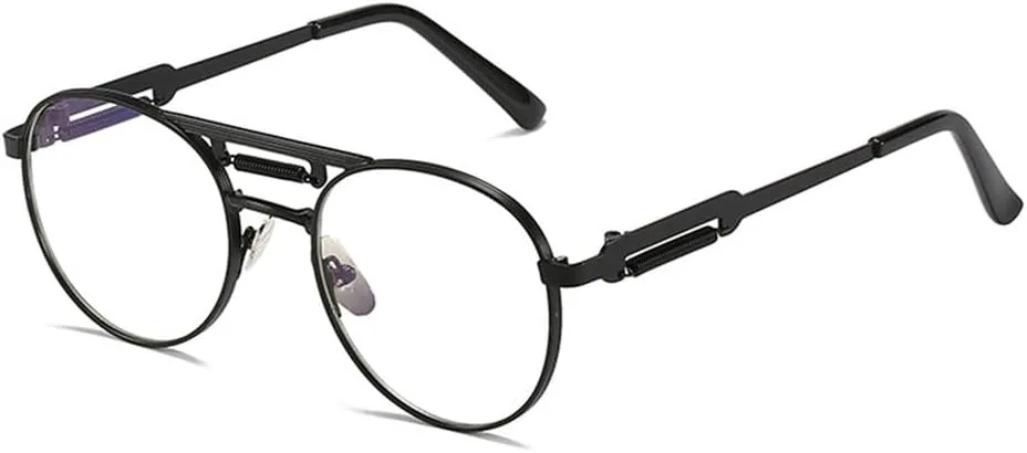 Солнцезащитные очки UV400 - Металлические панк-очки, круглые, прозрачные с градиентом, для женщин и мужчин, для бега и активного отдыха UYPTK, Black Clear
Солнцезащитные очки UV400 - Металлические панк-очки, круглые, прозрачные с градиентом, для женщин и мужчин, для бега и активного отдыха UYPTK, Black Clear