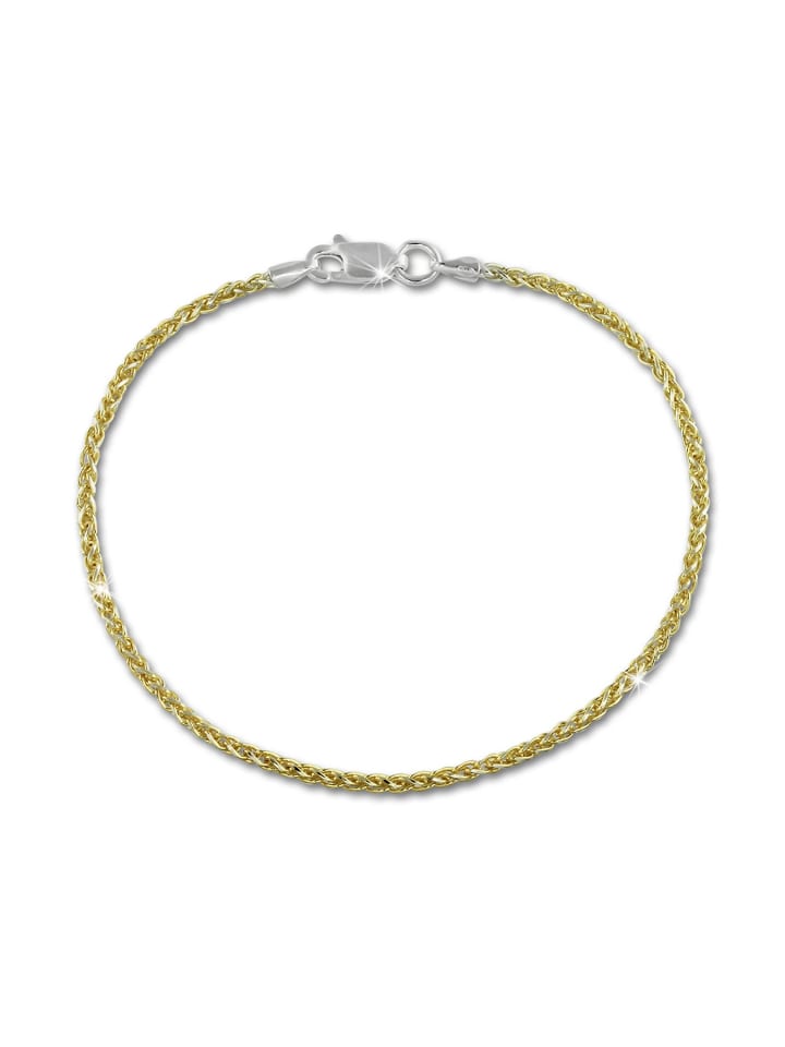 SilberDream Плетеные браслеты SilverDream из серебра 925 пробы с золотым покрытием (333 проба желтого золота), длина около 19 см
SilberDream Плетеные браслеты SilverDream из серебра 925 пробы с золотым покрытием (333 проба желтого золота), длина около 19 см