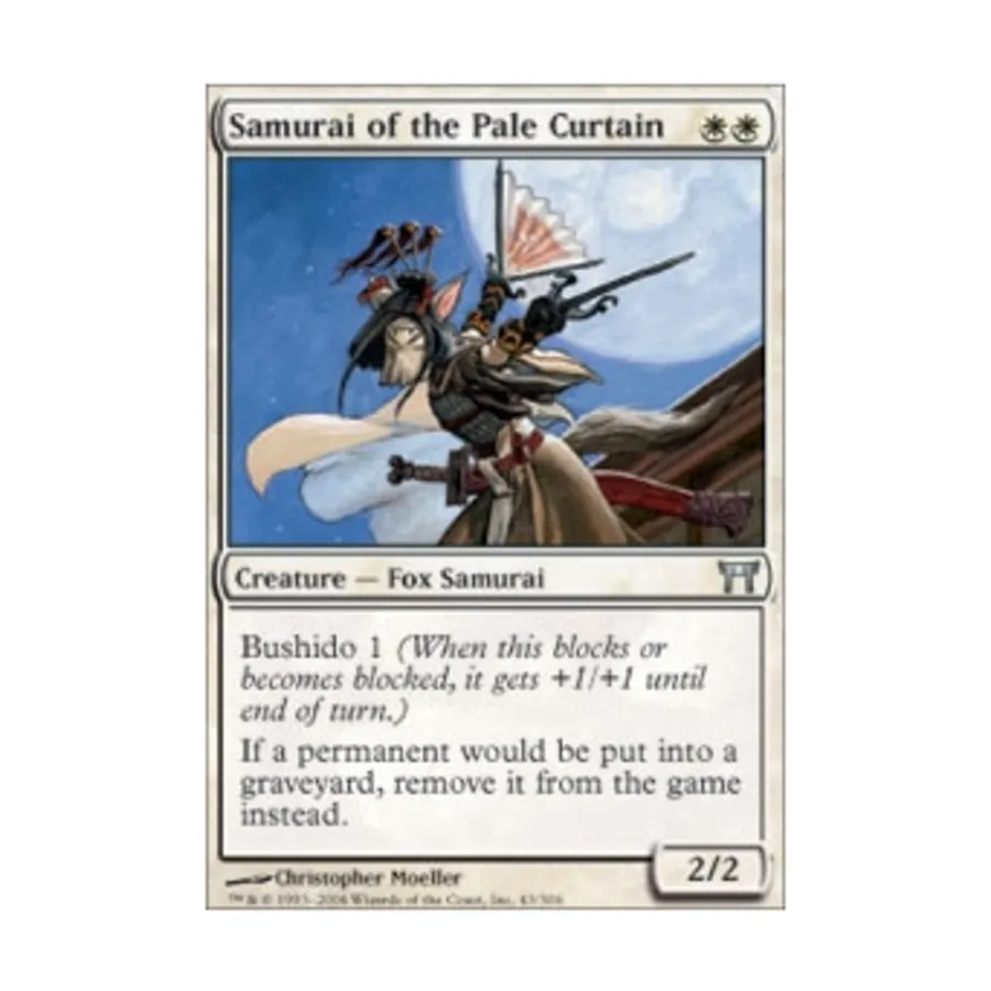 CCG Самурай Бледного Занавеса (U), MTG - Champions of Kamigawa
CCG Самурай Бледного Занавеса (U), MTG - Champions of Kamigawa