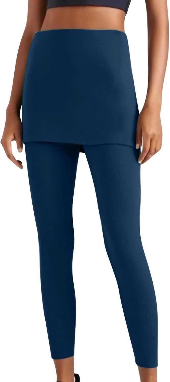 Женские легинсы с юбкой Fake Two-Piece для тренировок
Женские легинсы с юбкой Fake Two-Piece для тренировок