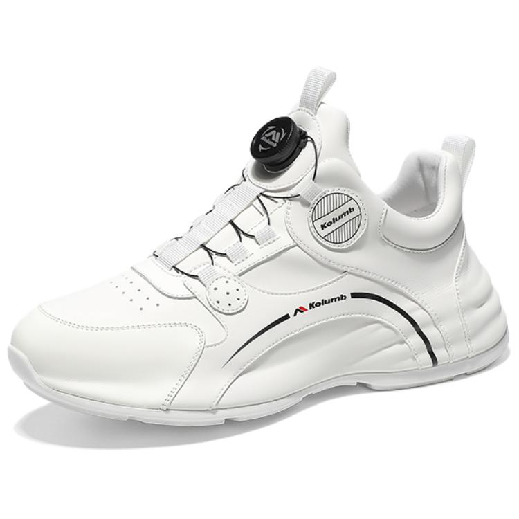 Kolumb Нескользящие и износостойкие низкие повседневные туфли, увеличивающие рост, мужские, белые 
Kolumb Нескользящие и износостойкие низкие повседневные туфли, увеличивающие рост, мужские, белые
