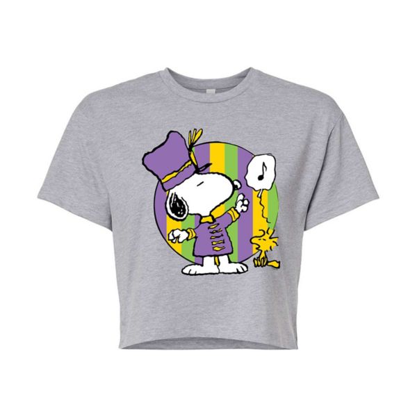 Детская укороченная футболка с арахисом, Snoopy и Woodstock в марди грас Licensed Character, серый
Детская укороченная футболка с арахисом, Snoopy и Woodstock в марди грас Licensed Character, серый