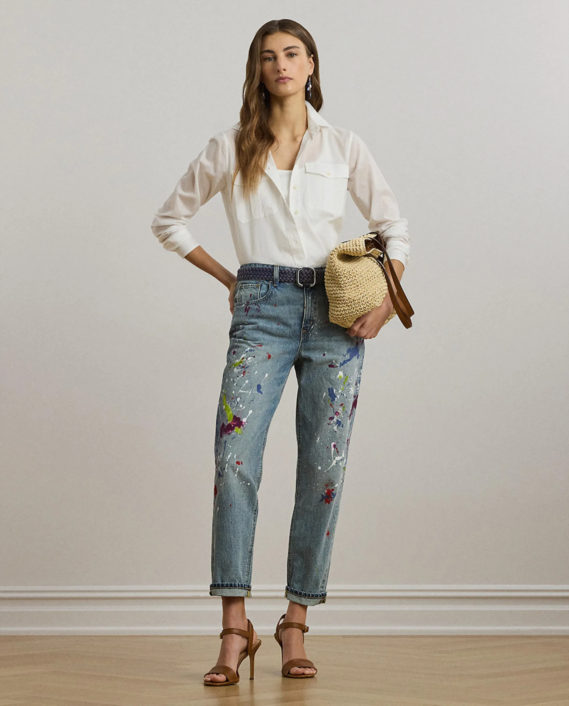 Прямые джинсы для женщин свободного кроя Lauren Ralph Lauren, светло-голубой
Прямые джинсы для женщин свободного кроя Lauren Ralph Lauren, светло-голубой