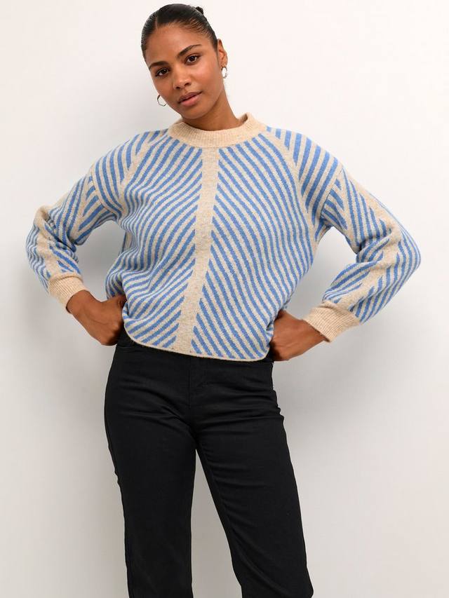 Шерстяной джемпер в полоску с шевроном vera KAFFE, цвет Beige/Cornflower
Шерстяной джемпер в полоску с шевроном vera KAFFE, цвет Beige/Cornflower