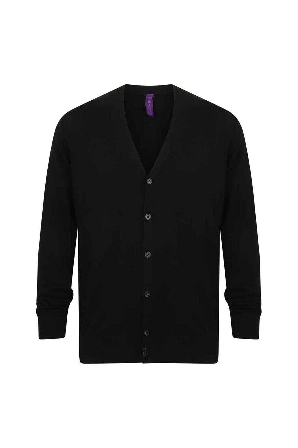 Кардиган из хлопка и акрила с V-образным вырезом Henbury, серый
Кардиган из хлопка и акрила с V-образным вырезом Henbury, серый