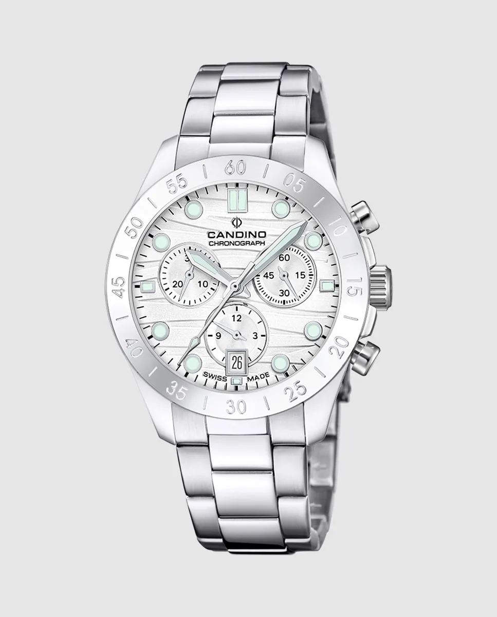 C4783/1 Женские повседневные серебристые стальные часы Candino, серебряный
C4783/1 Женские повседневные серебристые стальные часы Candino, серебряный