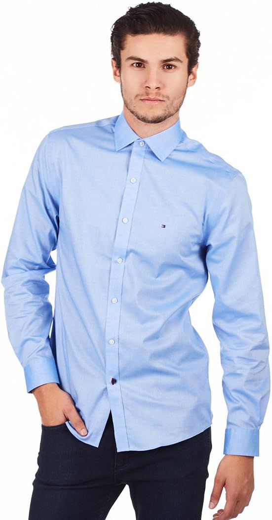 Мужская рубашка Tommy Hilfiger Slim Fit из 100% хлопка, не требующая глажки, Blue
Мужская рубашка Tommy Hilfiger Slim Fit из 100% хлопка, не требующая глажки, Blue