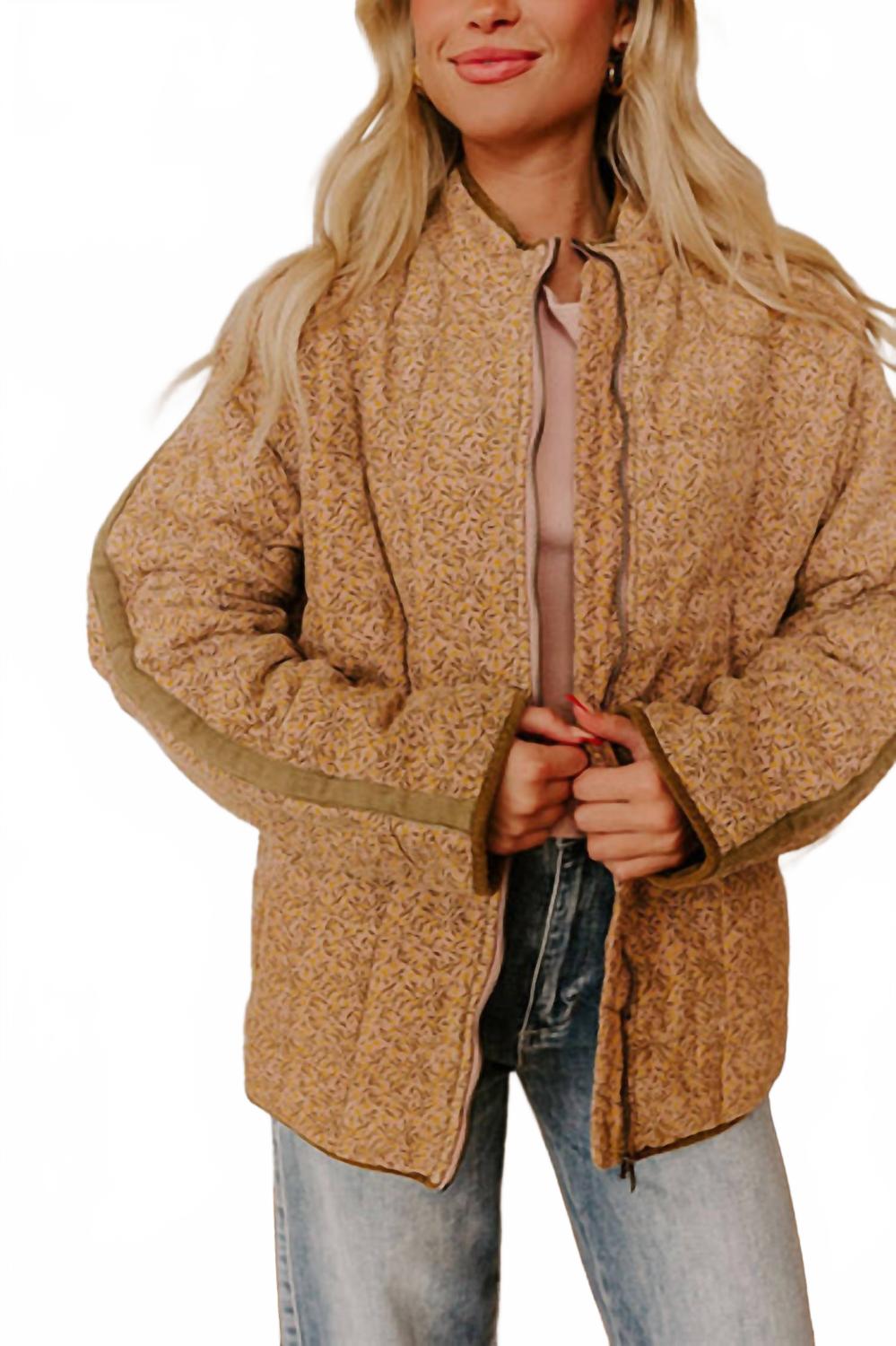 Куртка Casey стеганая из вельвета с цветочным принтом BABE, Floral Print 
Куртка Casey стеганая из вельвета с цветочным принтом BABE, Floral Print