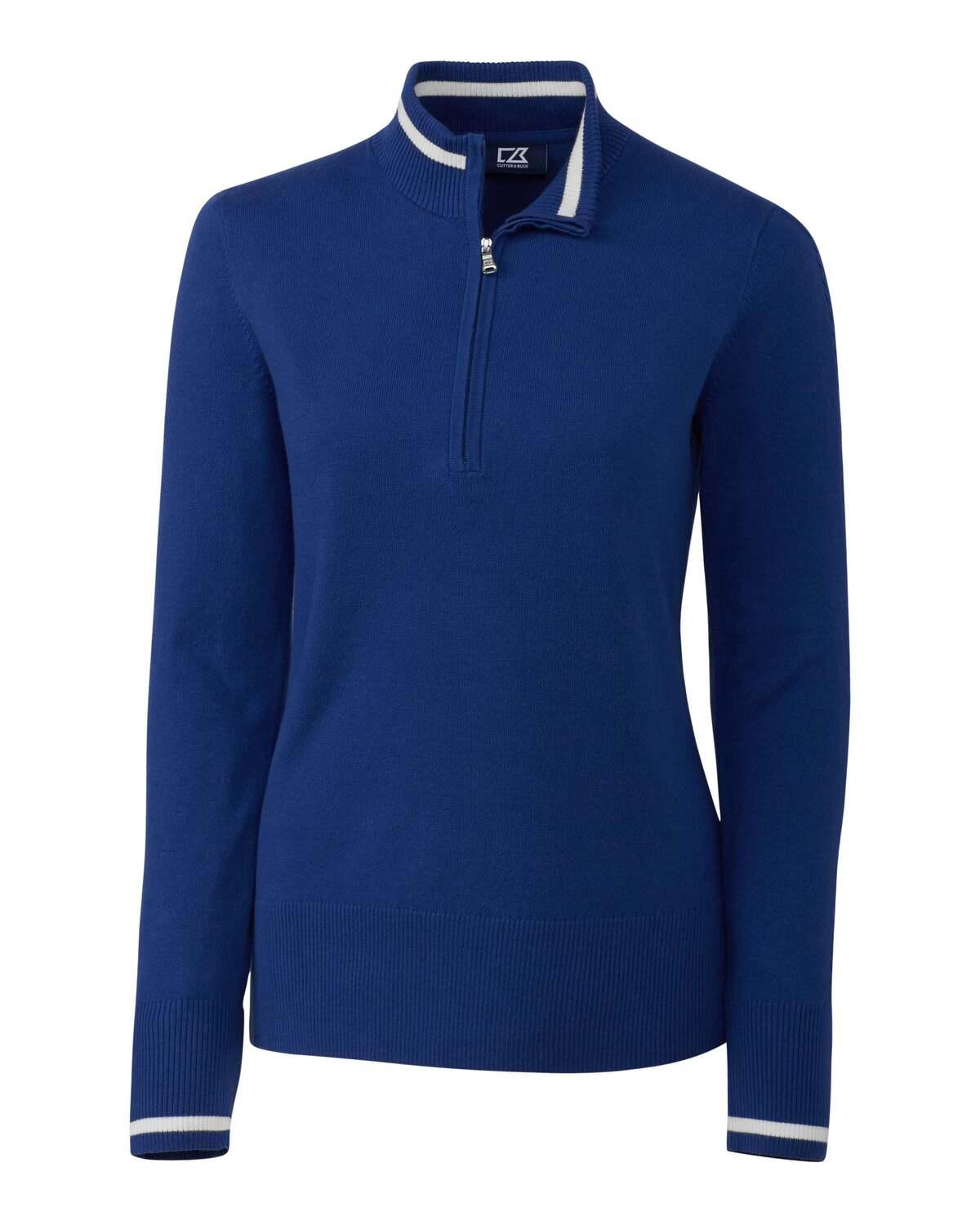 Cutter & Buck Женский свитер Lakemont Tipped Half Zip, цвет tour blue
Cutter & Buck Женский свитер Lakemont Tipped Half Zip, цвет tour blue