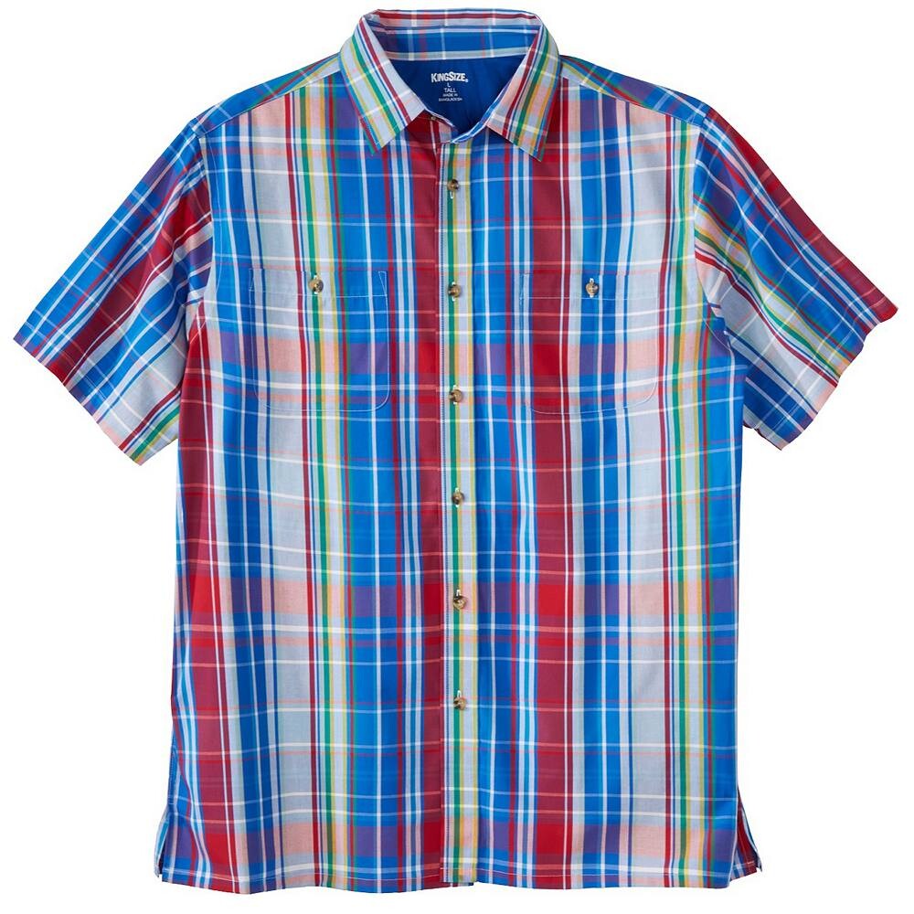 Мужская спортивная рубашка в клетку с короткими рукавами и короткими рукавами Kingразмера Big & Tall KingSize, цвет Classic Red Plaid
Мужская спортивная рубашка в клетку с короткими рукавами и короткими рукавами Kingразмера Big & Tall KingSize, цвет Classic Red Plaid