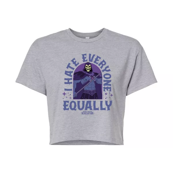 Детская укороченная футболка Masters of the Universe «Ненавижу всех» Licensed Character, серый
Детская укороченная футболка Masters of the Universe «Ненавижу всех» Licensed Character, серый