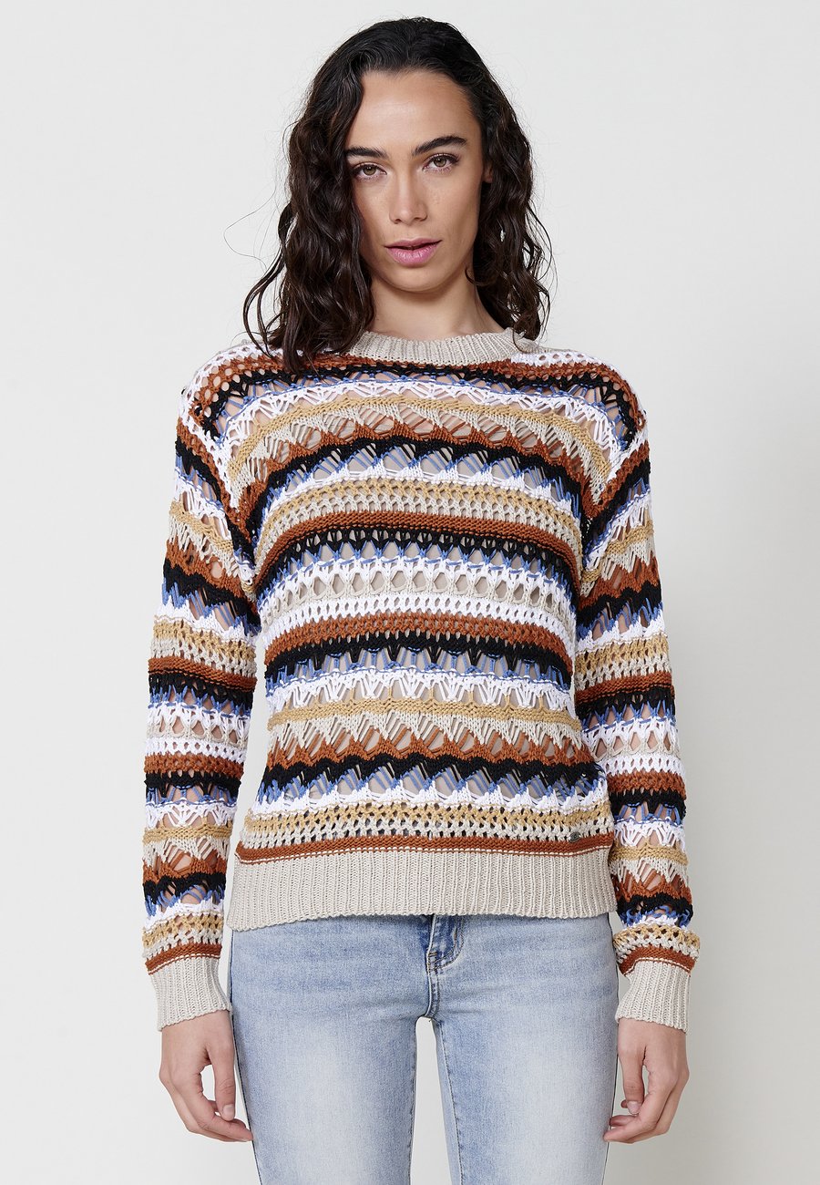 Джемпер Koroshi Jumper, Multicolor Multicoloured/Brown
Джемпер Koroshi Jumper, Multicolor Multicoloured/Brown
