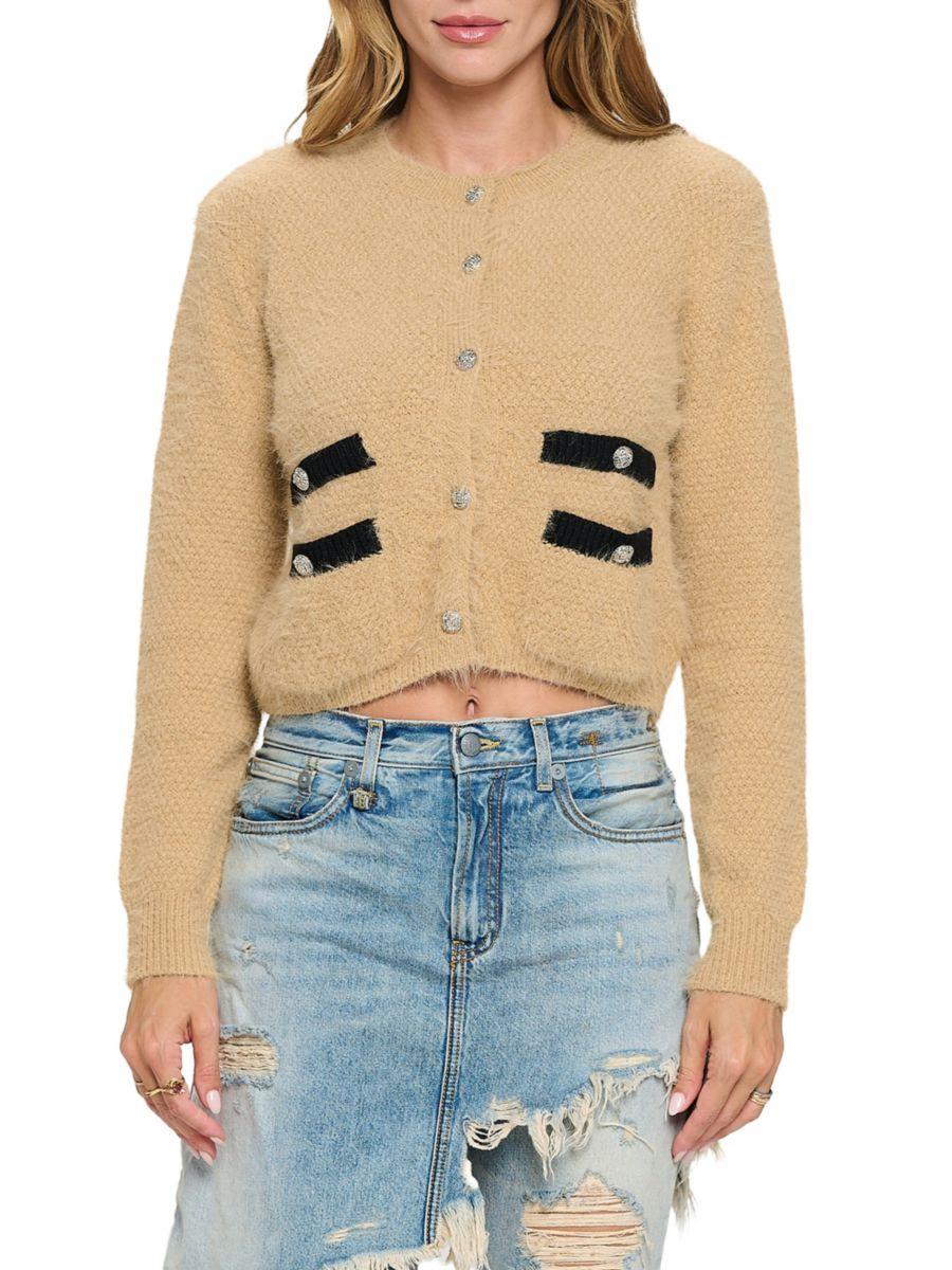 Кардиган с принтом попкорна Renee C., серо-коричневый
Кардиган с принтом попкорна Renee C., серо-коричневый