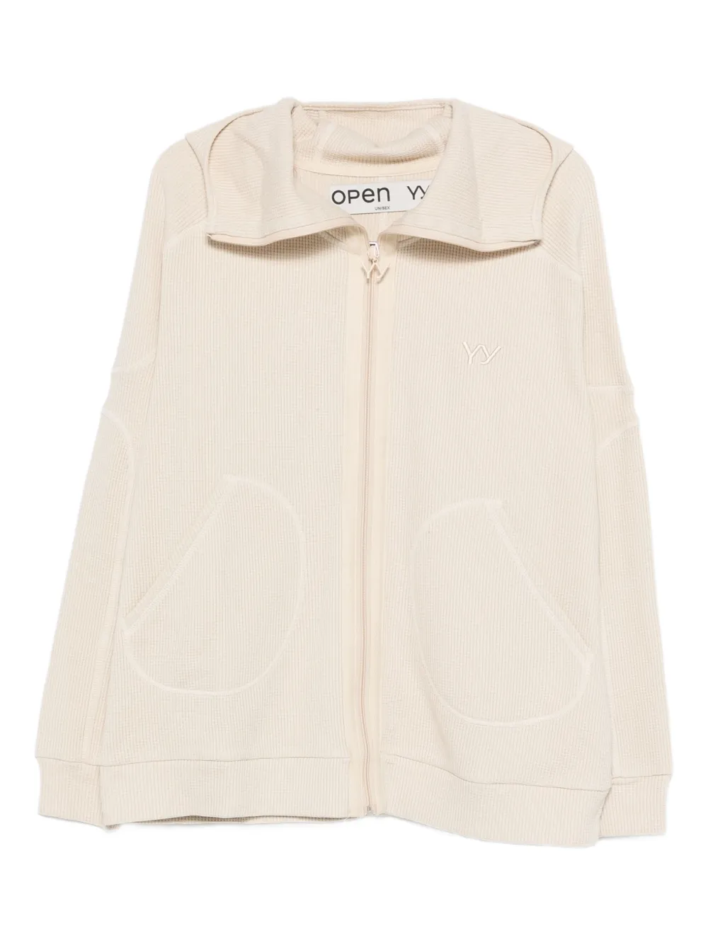 Толстовка с капюшоном и молнией, имитирующая балаклаву, вафельной вязки Open Yy, бежевый
Толстовка с капюшоном и молнией, имитирующая балаклаву, вафельной вязки Open Yy, бежевый