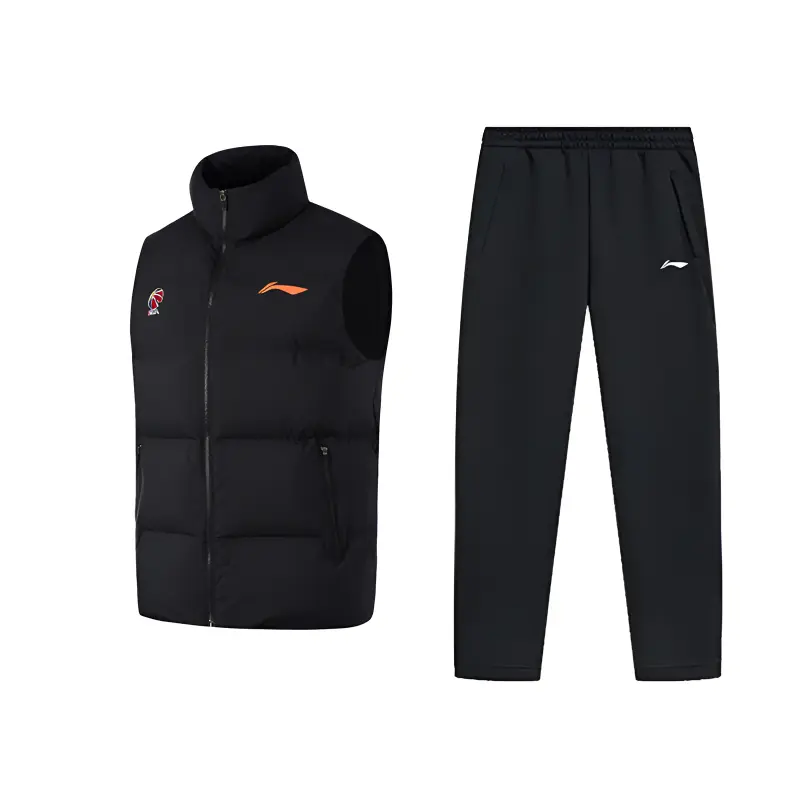 LiNing Повседневная спортивная одежда унисекс, set (черный vest+черный pants)
LiNing Повседневная спортивная одежда унисекс, set (черный vest+черный pants)