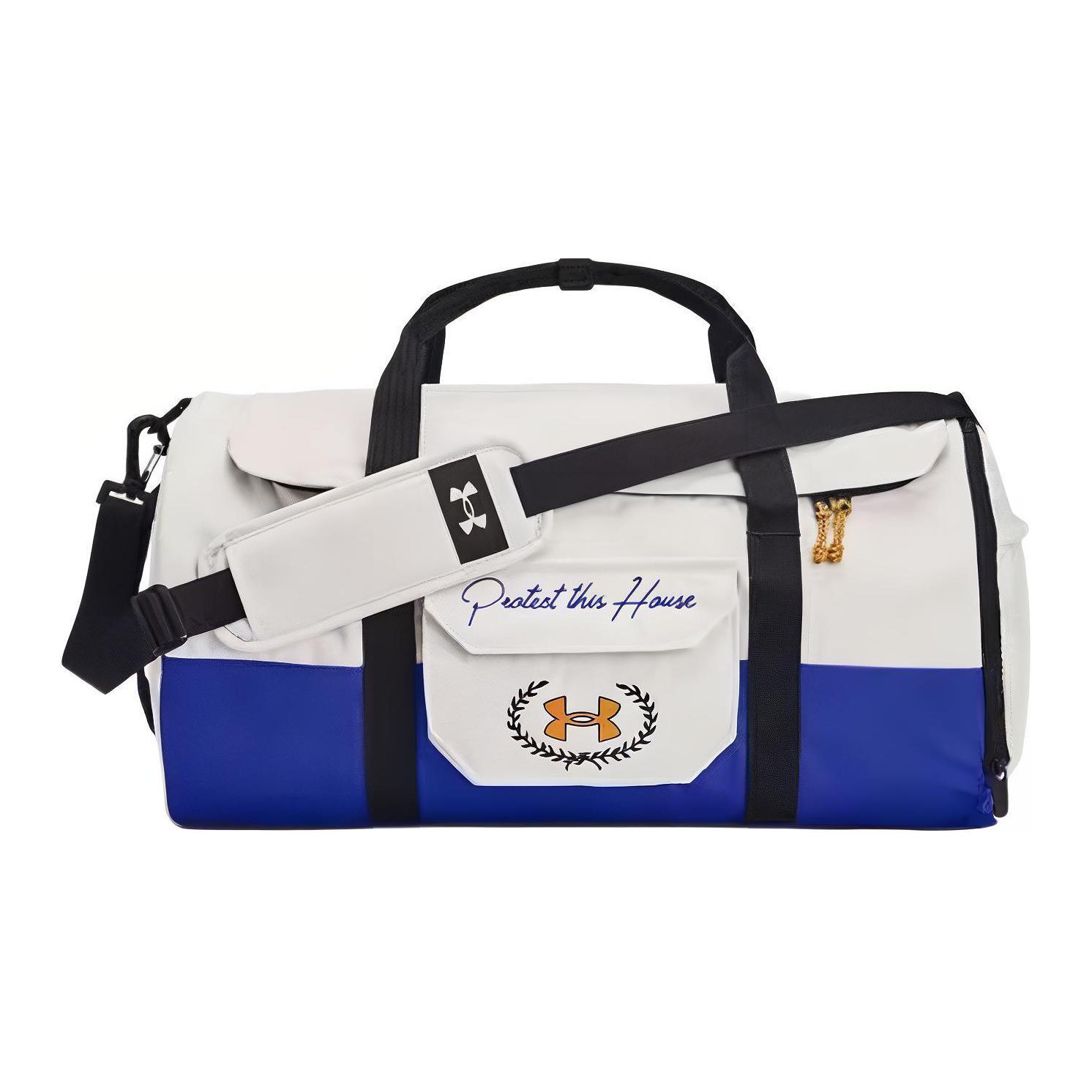 Полиэстеровая дорожная сумка унисекс Under Armour, Глиняно-белый и синий
Полиэстеровая дорожная сумка унисекс Under Armour, Глиняно-белый и синий