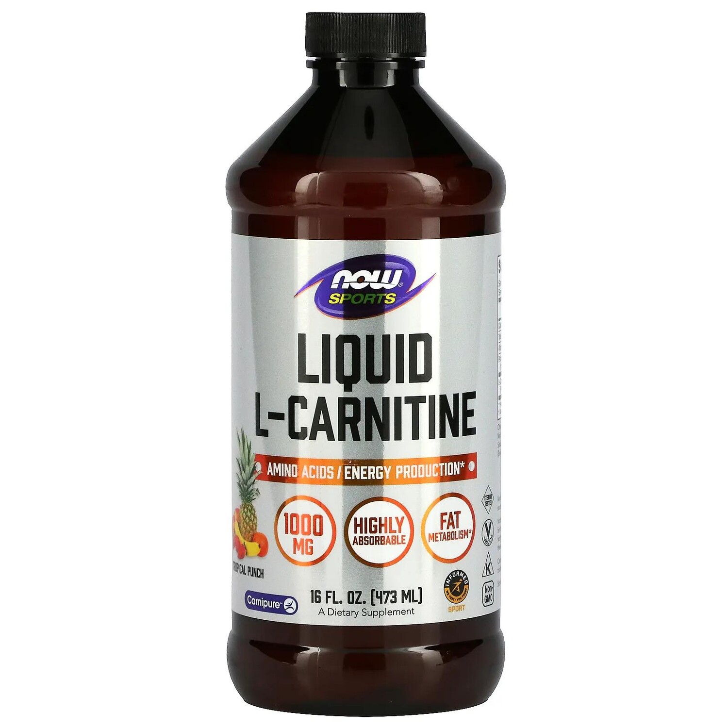 Now Foods Sports L-Carnitine Liquid Tropical Punch Flavor 1,000 mg 16 fl oz (473 ml)
Now Foods Sports L-Carnitine Liquid Tropical Punch Flavor 1,000 mg 16 fl oz (473 ml)
