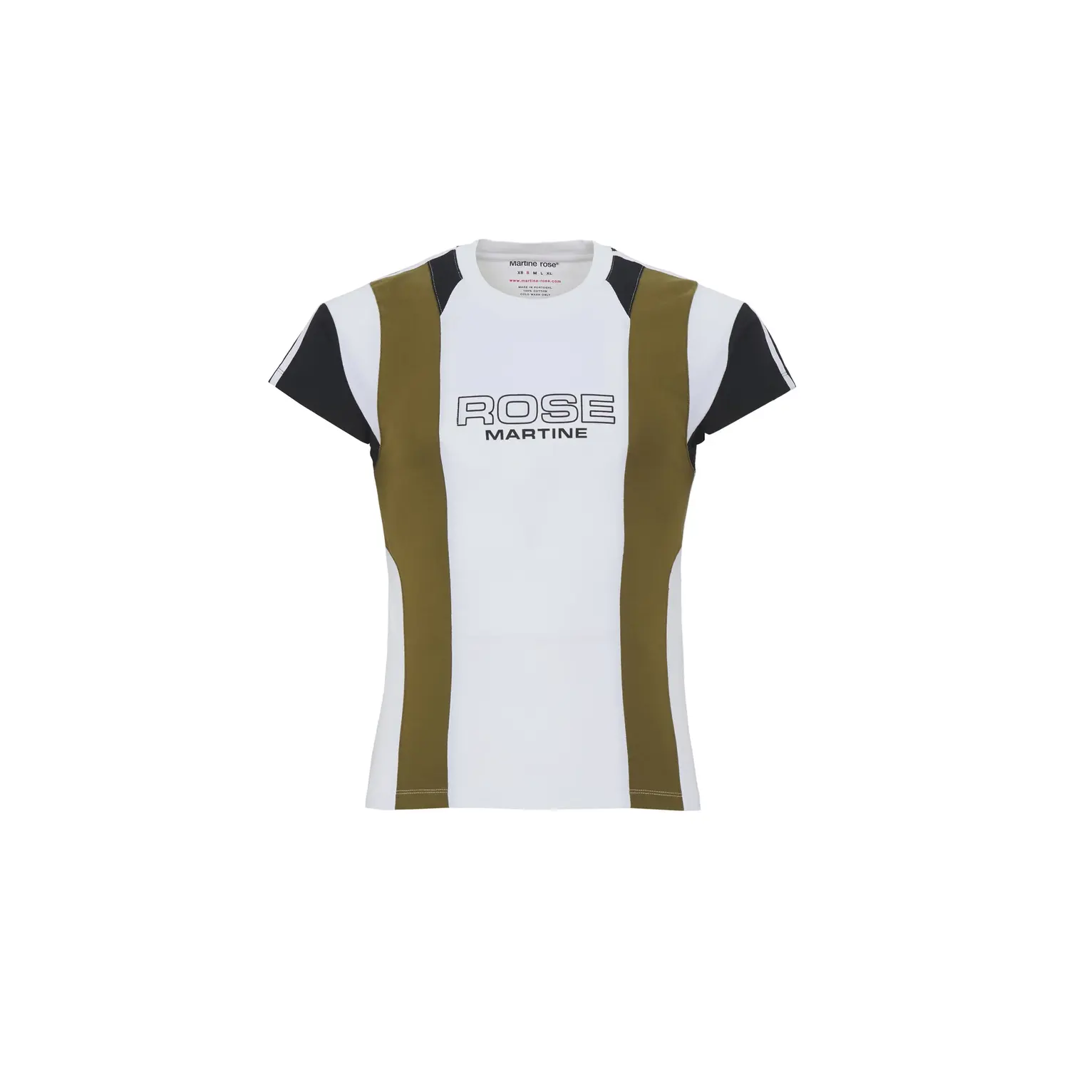 Футболка с панелями Shrunken Martine Rose, белый
Футболка с панелями Shrunken Martine Rose, белый