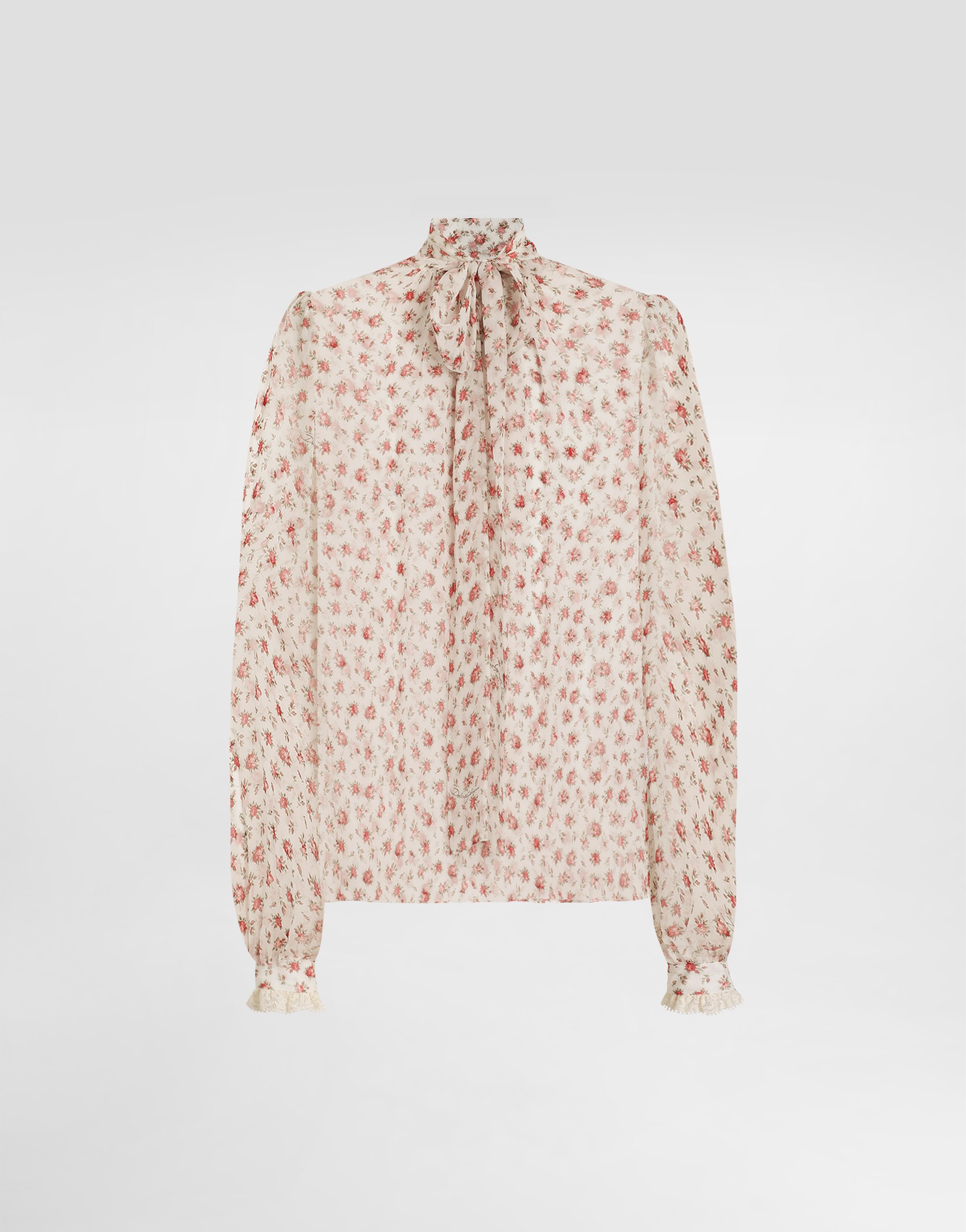 Шифоновый топ с мелким принтом роз DOLCE & GABBANA, мультиколор
Шифоновый топ с мелким принтом роз DOLCE & GABBANA, мультиколор