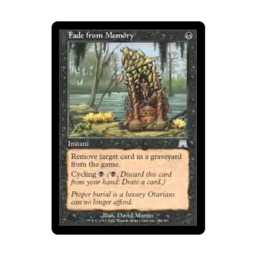 CCG Исчезновение из памяти (U), MTG - Onslaught
CCG Исчезновение из памяти (U), MTG - Onslaught