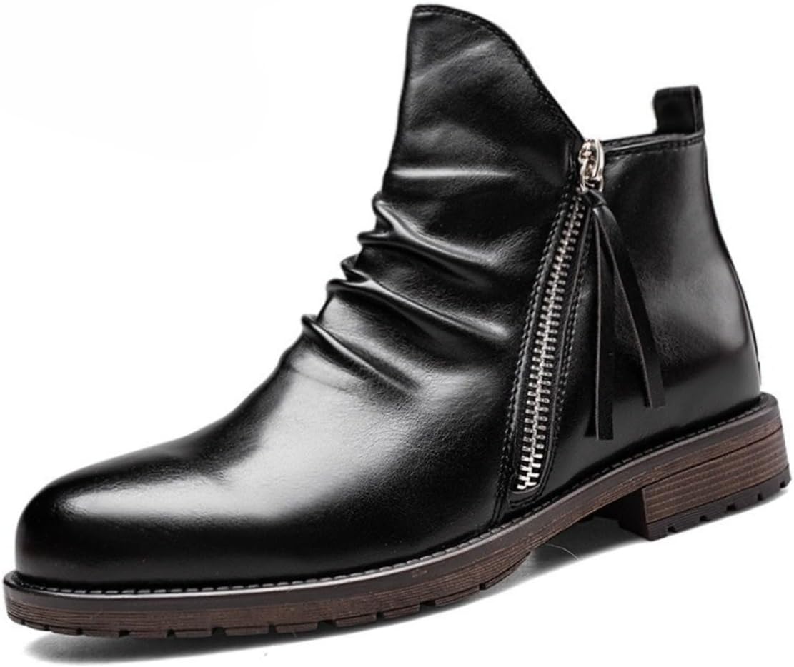 Элегантные кожаные ботильоны на молнии с увеличением роста для мужчин Zixcplaz, черный
Элегантные кожаные ботильоны на молнии с увеличением роста для мужчин Zixcplaz, черный