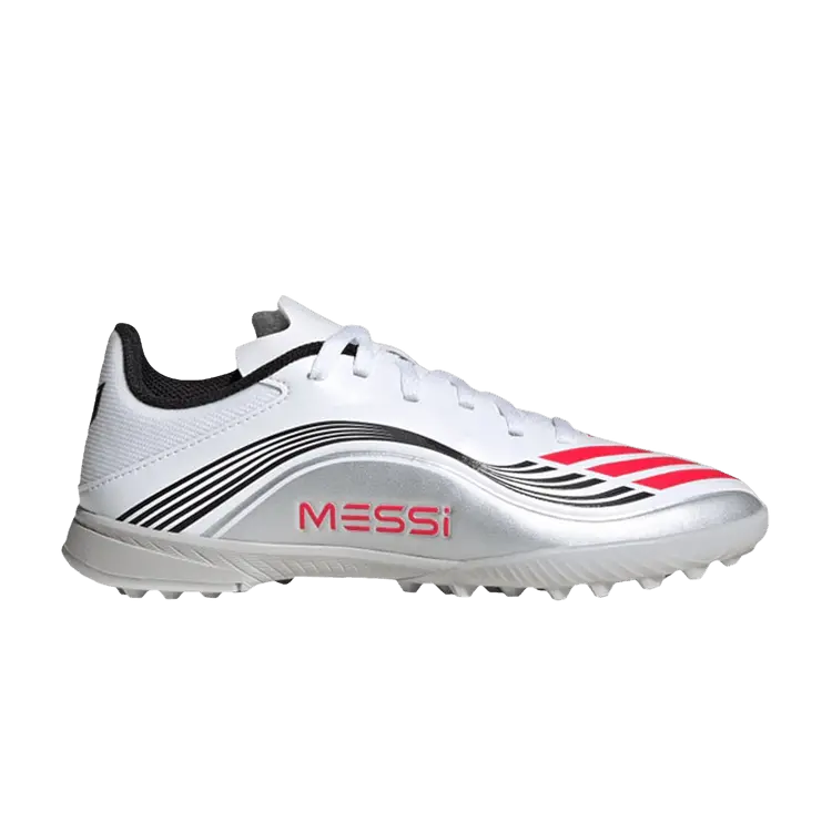 Кроссовки adidas Messi Adizero F50 League TF K 'Prestig10 Pack', белый
Кроссовки adidas Messi Adizero F50 League TF K 'Prestig10 Pack', белый