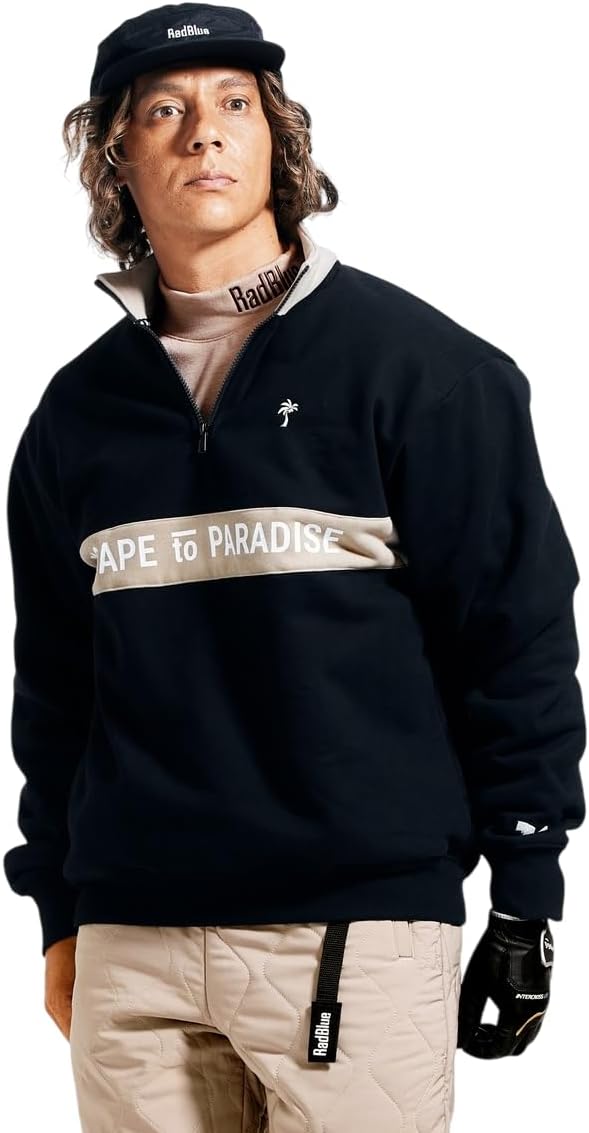 Мужская толстовка с длинными рукавами и половинной молнией Rad Blue 250257 для гольфа (ультратеплая: сохраняет тепло) Radblue, черный
Мужская толстовка с длинными рукавами и половинной молнией Rad Blue 250257 для гольфа (ультратеплая: сохраняет тепло) Radblue, черный