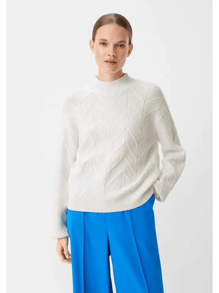 Пуловер comma, белый 
Пуловер comma, белый