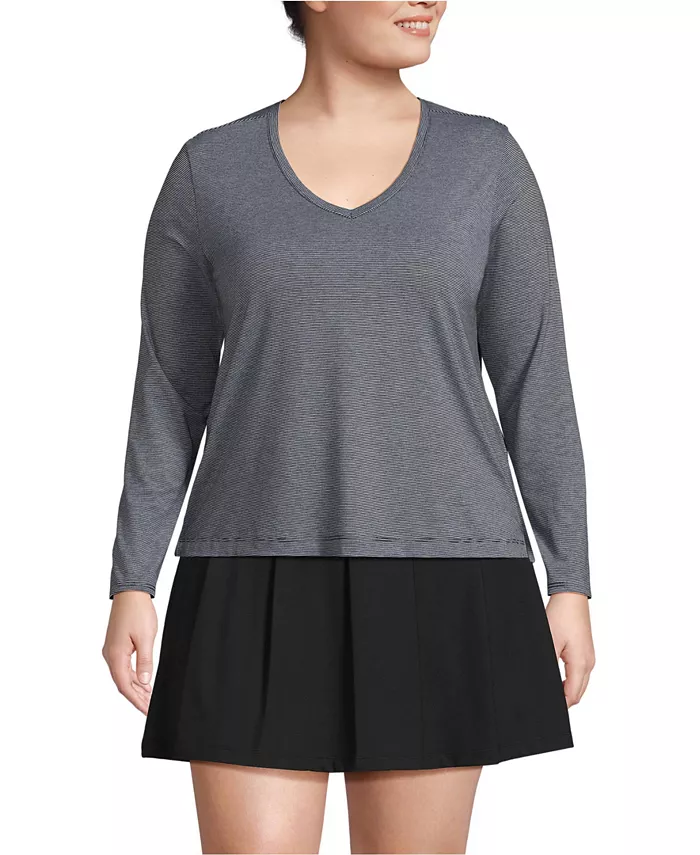 Топ Power Performance с длинными рукавами размера плюс Lands' End, мультиколор
Топ Power Performance с длинными рукавами размера плюс Lands' End, мультиколор