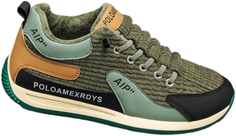 Мужские модные спортивные кроссовки - на шнуровке, теплые и повседневные с искусственным мехом, верх из вельвета, резиновая подошва - подходят для повседневного использования Spkfhd, зеленый
Мужские модные спортивные кроссовки - на шнуровке, теплые и повседневные с искусственным мехом, верх из вельвета, резиновая подошва - подходят для повседневного использования Spkfhd, зеленый