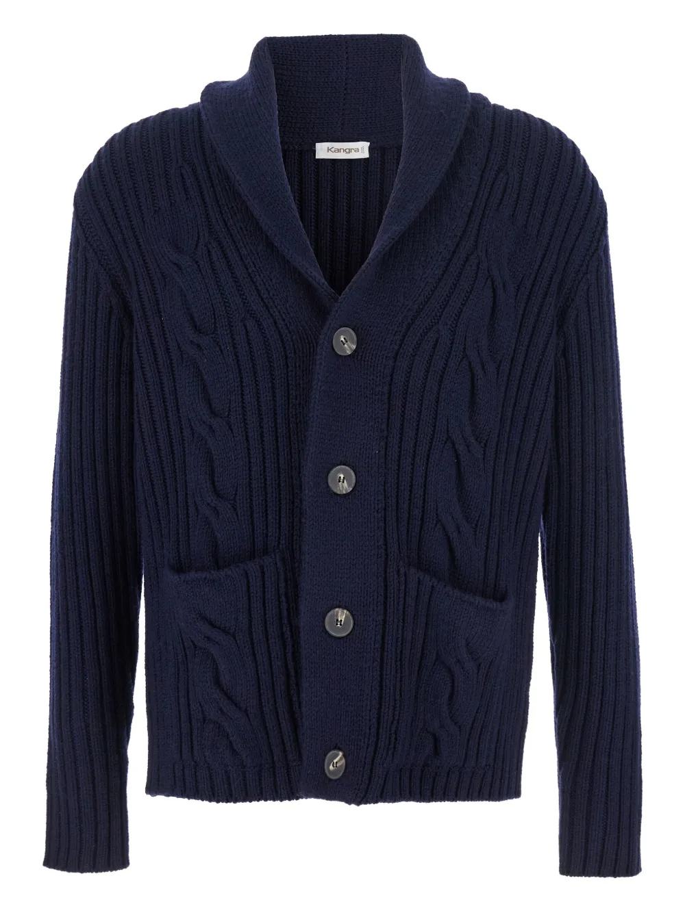 Кардиган фактурной вязки Kangra, синий
Кардиган фактурной вязки Kangra, синий