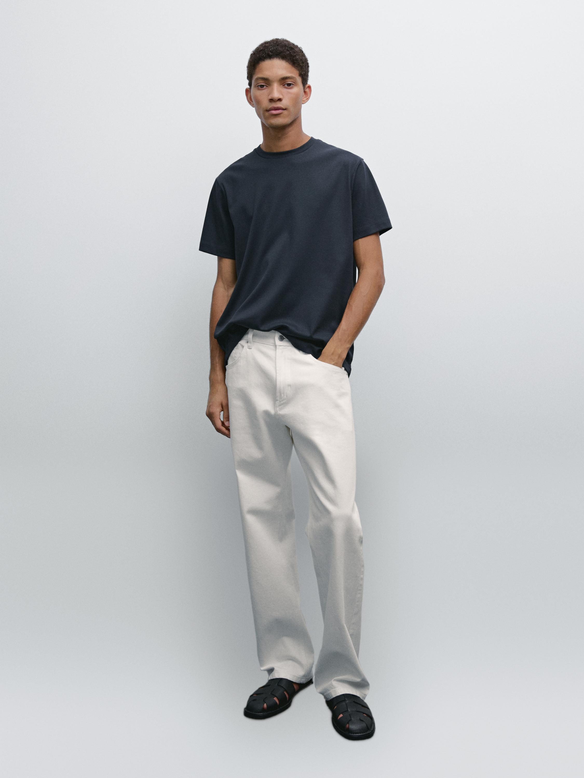 Футболка из 100% мерсеризованного хлопка Massimo Dutti, темно-синий
Футболка из 100% мерсеризованного хлопка Massimo Dutti, темно-синий