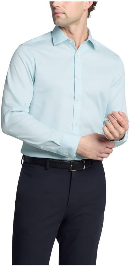 Мужская рубашка Calvin Klein, не требующая глажки, эластичная, приталенная, однотонная, Mint Julip
Мужская рубашка Calvin Klein, не требующая глажки, эластичная, приталенная, однотонная, Mint Julip